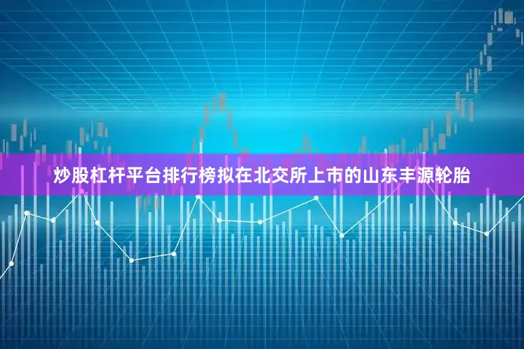 炒股杠杆平台排行榜拟在北交所上市的山东丰源轮胎