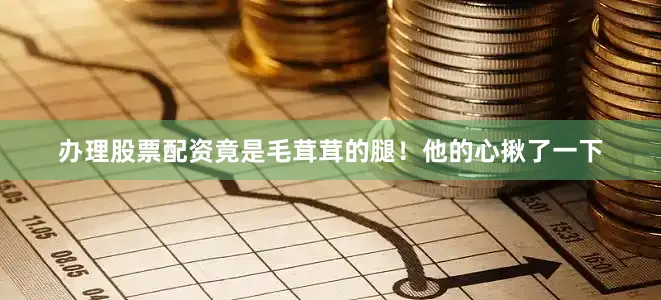 办理股票配资竟是毛茸茸的腿！他的心揪了一下
